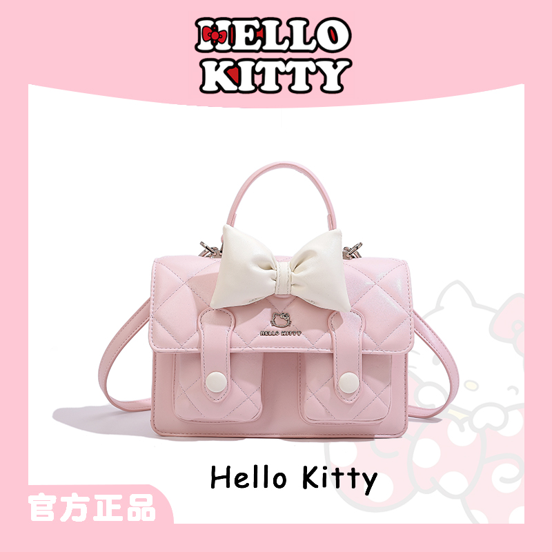 HelloKitty少女小众蝴蝶结双肩包