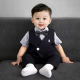 周岁礼服男宝生日宴衣服儿童主持人演出服 夏季 花童男童小西装 套装