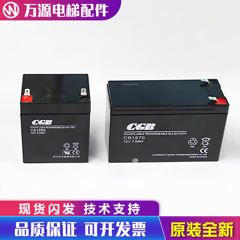 CGB武汉长光杭西奥电梯救援装置蓄电池松闸电源CB1250/1270/1240图片