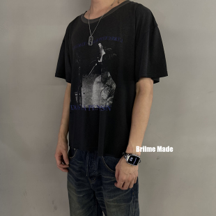 ERD忧郁的富二代绞刑男洗水做旧复古短装凉感圆领短袖T恤男女同款