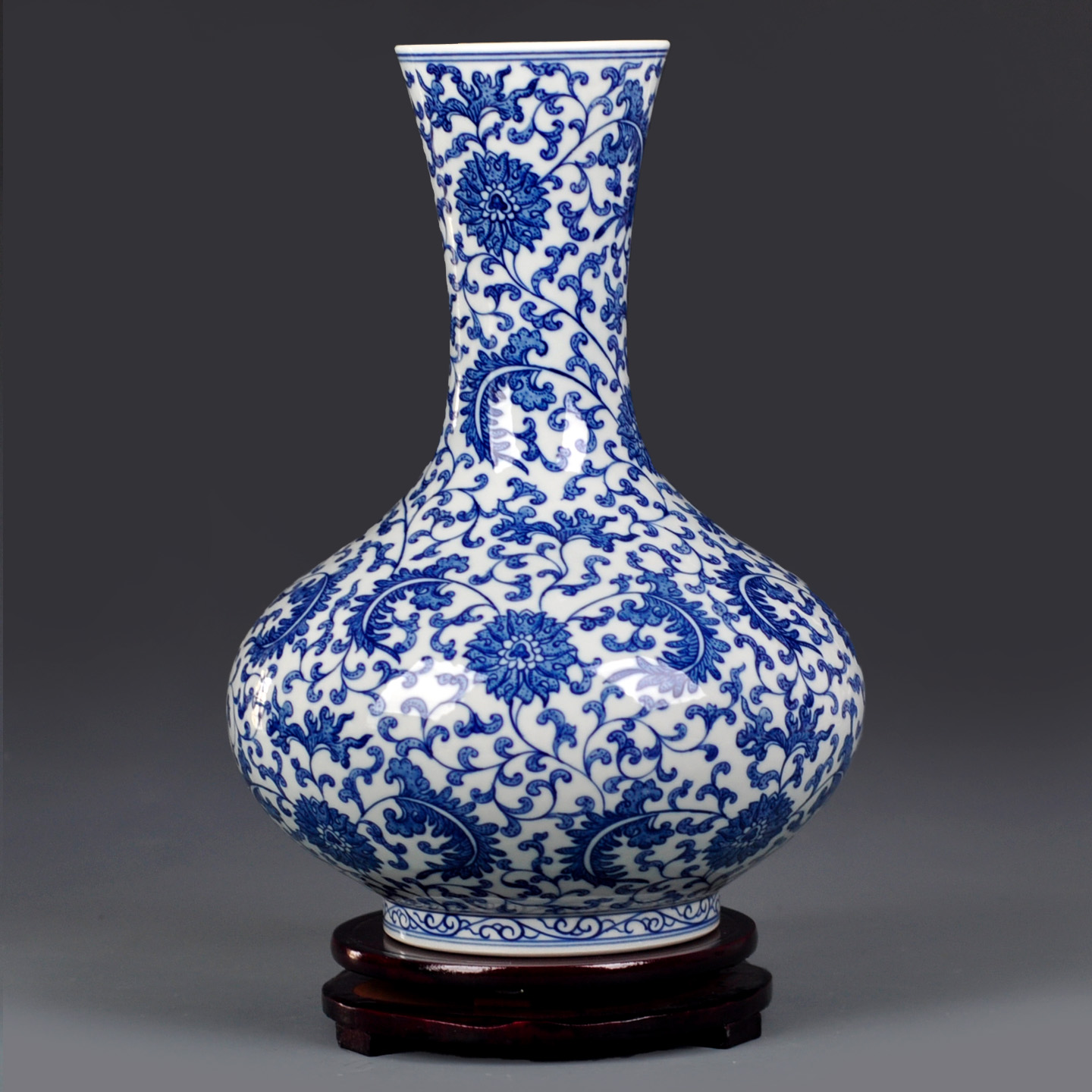 景德镇陶瓷器手绘绘家居花瓶