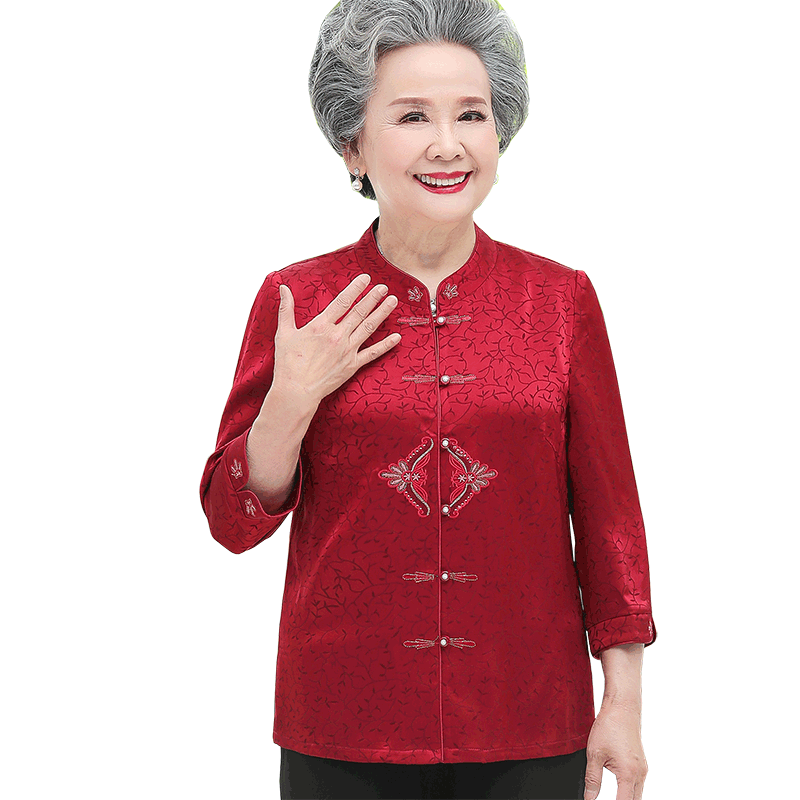 两件套奶奶加肥加大码衬衣夏装