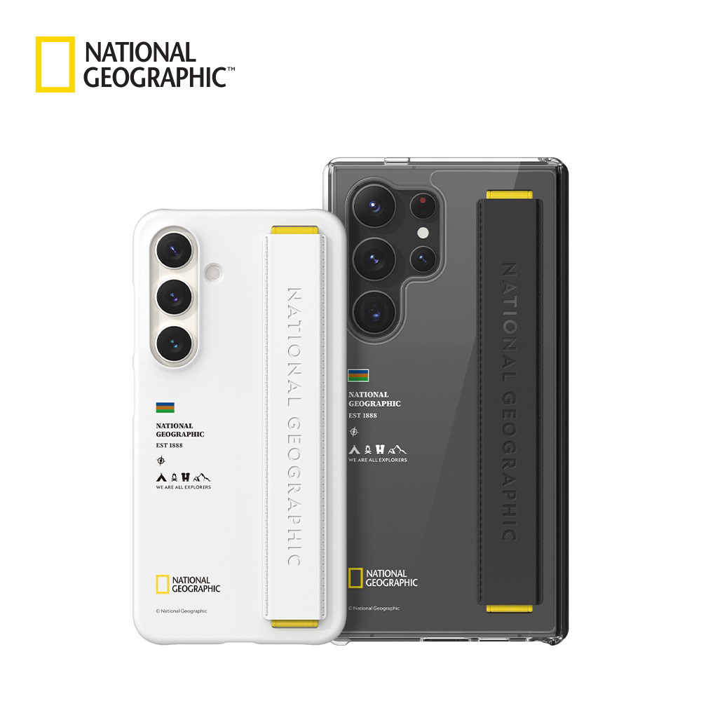 国家地理适用三星S25ULTRA手机壳超薄硬壳保护套腕带防滑时尚创意个性手机套S24ultra外壳