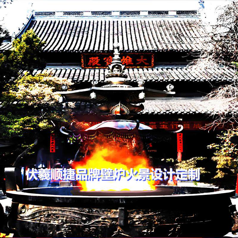 礼佛大雄宝殿仿真香火炉结婚仿真火焰蜡烛电子蜡烛火展馆火焰玫瑰