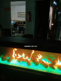 100-240V出口外贸LED彩色火焰燃气壁炉伏羲真火壁炉定制天然气