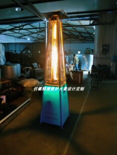 庭院户外LED燃气壁炉烤火炉液化气罐取暖器真火壁炉火焰采暖火炉