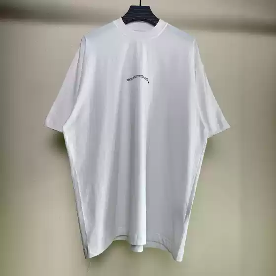 In Stock Www Ietements Com White Unisex Thin Website Address Oversized Loose Short-Sleeve T-Shirt