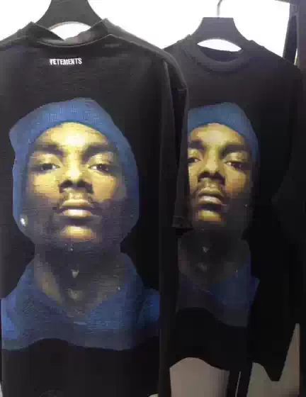 In Stock Ietements Snoop Doggy Dogg Oversized Unisex Street Style Thick Short-Sleeve T-Shirt
