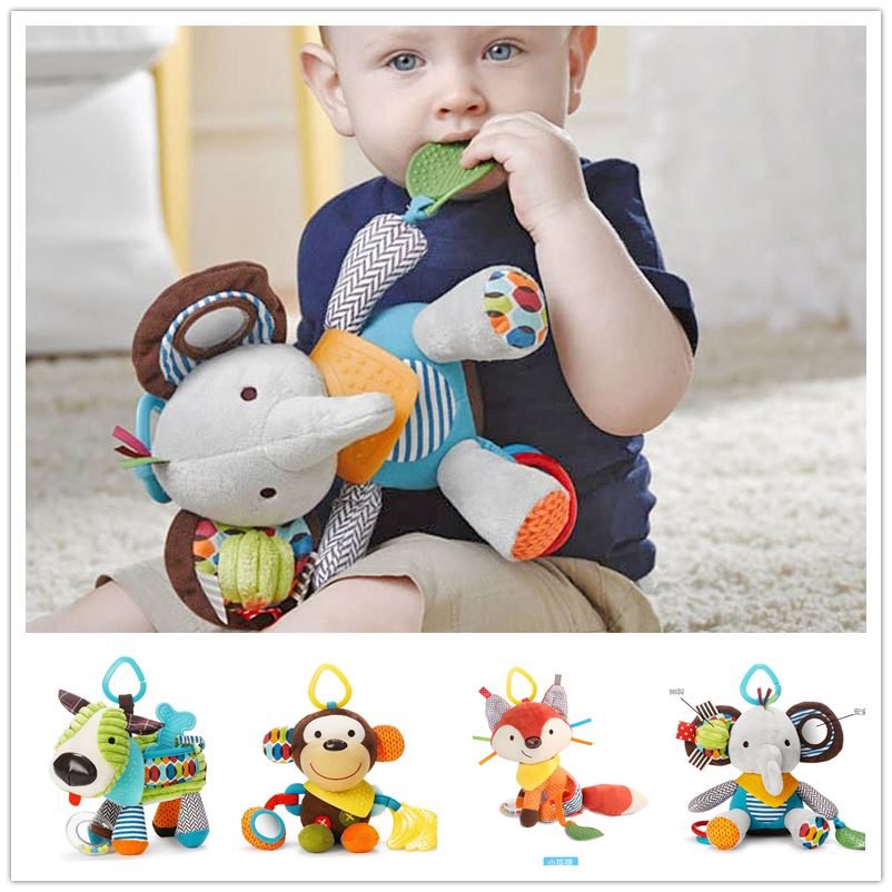 婴儿车毛绒玩具挂件3-12个月宝宝动物安抚摇铃0-1岁幼儿布艺娃娃|msdalam kategori Toy/bayi/teka-teki/blok bangunan/model, kanak-kanak Bell/bermain kain/menyenangkan hati mainan, mainan kerincingan - dari Buy2taobao.com untuk memberikan perkhidmatan ejen Taobao profesional membeli