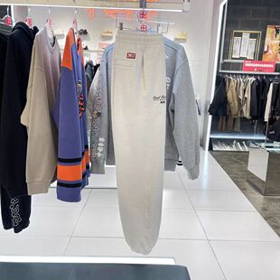 中国李宁日进斗金系列男女同款运动宽松休闲束脚长裤AKLV697