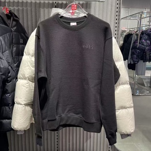 中国李宁2025新品 运动宽松休闲圆领卫衣AWDV719 VITAL系列男女同款