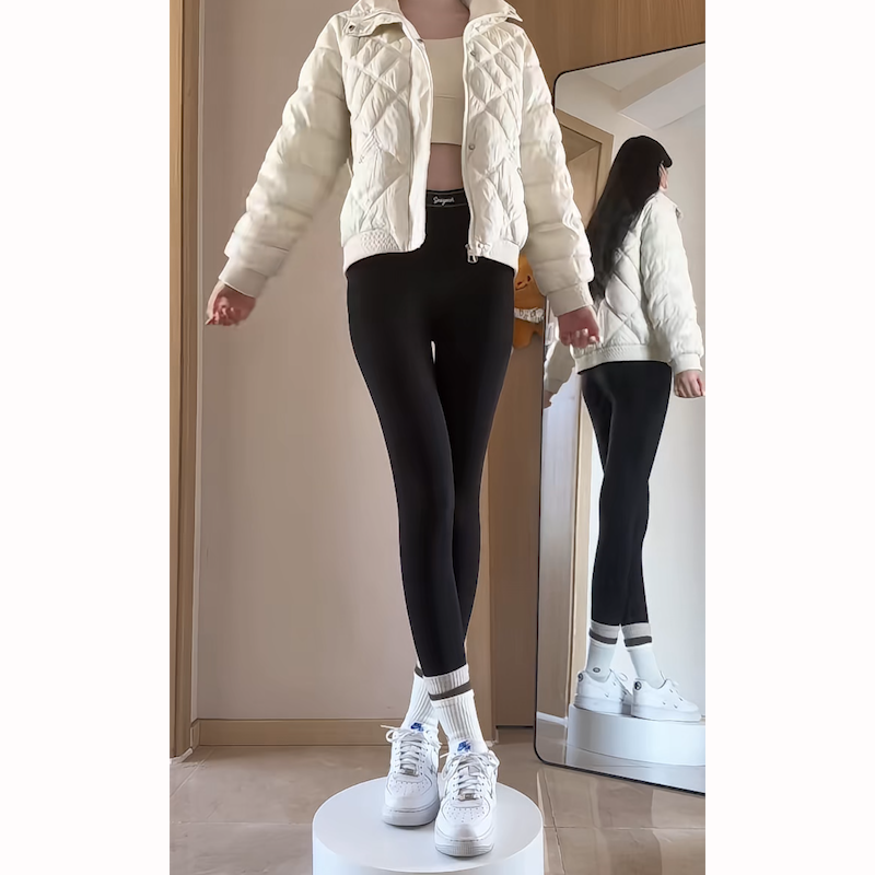 体美缘高腰收腹显瘦紧身鲨鱼裤