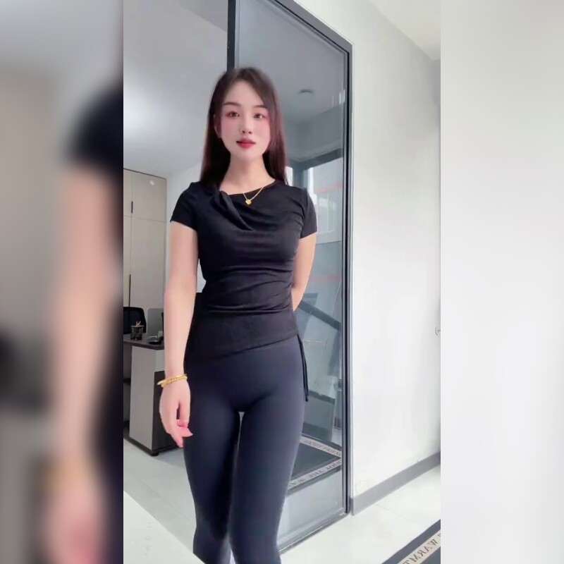 体美缘瑜伽长裤女黑色紧身速干透气专业运动健身裤