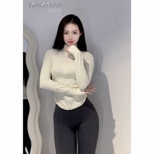 石墨灰色瑜伽长裤女高弹外穿不尴尬运动健身紧身裤