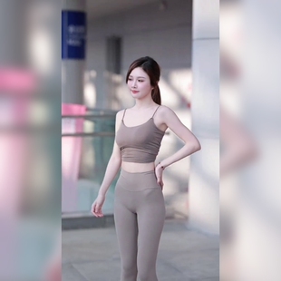 体美缘瑜伽裤 莱卡 女高腰紧身提臀收腹显瘦运动长裤