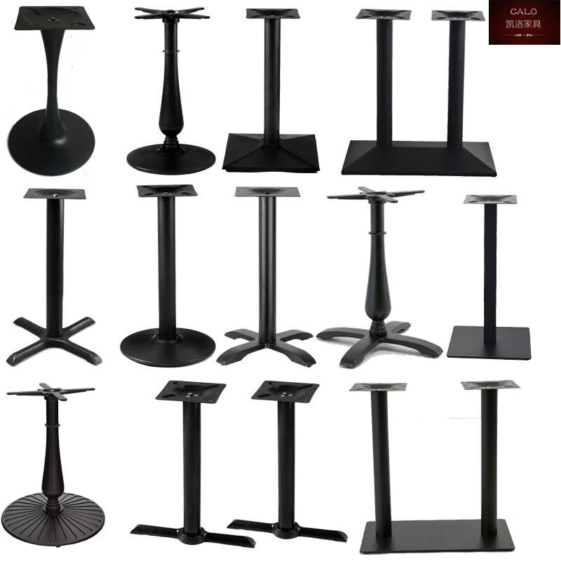 工厂直销不锈钢桌腿餐桌底座支架镀金铁艺脚架岩板吧台茶几桌子腿