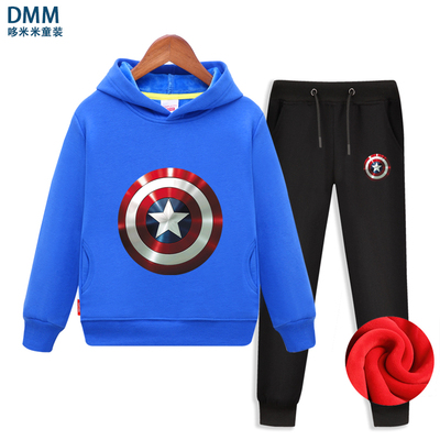 加绒连帽卫衣百搭风童装