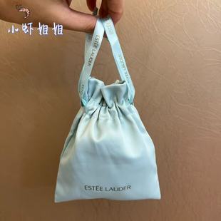 雅诗兰黛丝滑锻面收纳袋 零钱袋 抽绳束口袋口红气垫布袋子化妆包