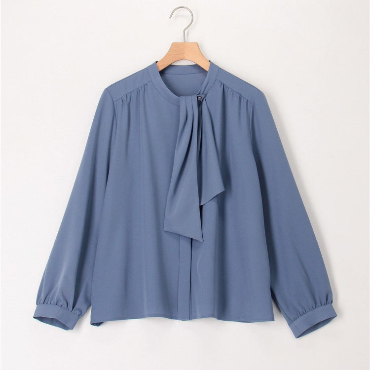 日本原单简约OL通勤长袖直筒衬衫