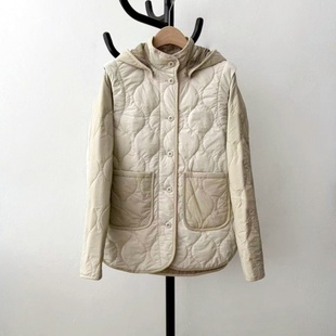 欧美好货 马夹棉衣 2025冬棉女宽松可脱卸连帽外套外贸原单中长款