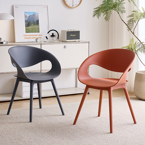 统道北欧加厚加强塑料餐椅