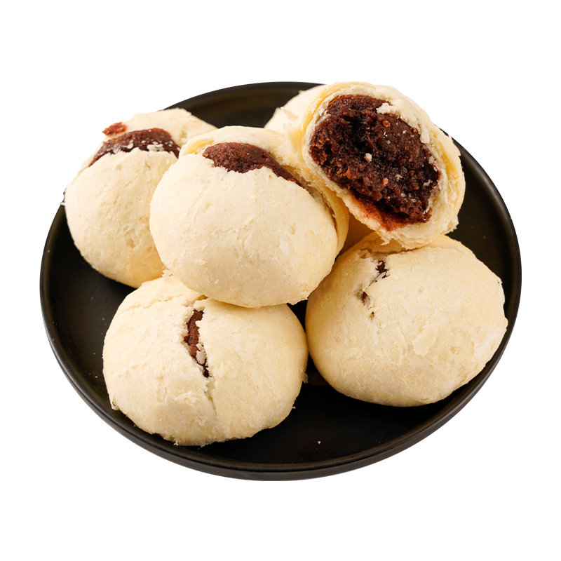 传统老式点心河南特产胡魁海酥皮糕点果子枣泥馅五仁礼袋装400g