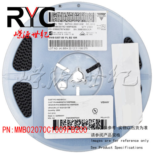 MMB02070C1009FB200 VISHAY威世原装MELF电阻器1W 10ohms 1%