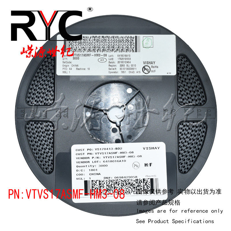 VTVS17ASMF-HM3-08 DO-219AB VISHAY TVS二极管400W-/+30kV -/+5%