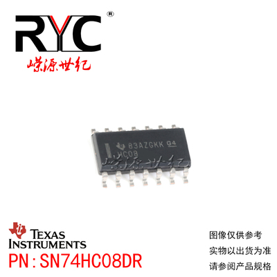 SN74HC08DR SOP-14 TI德州 原装进口正品 逻辑 - 栅极和逆变器