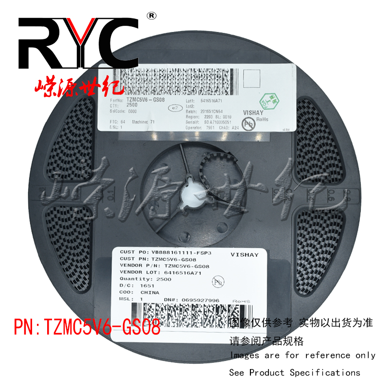 TZMC5V6-GS08 SOD-80-2 VISHAY 原装 稳压二极管 5.6Volt 0.5Watt