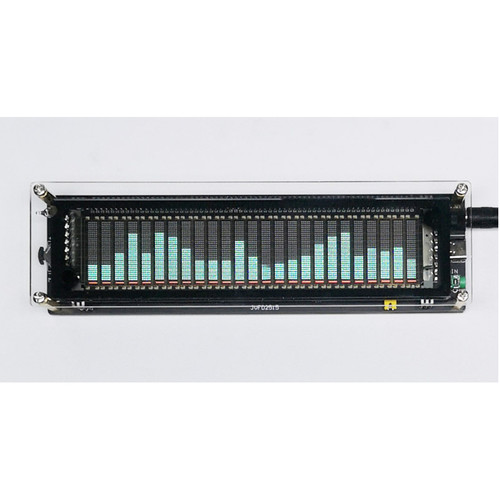 VFD2515音乐频谱显示屏5-12v输入带声控拾音DIY桌面摆件汽车摆件