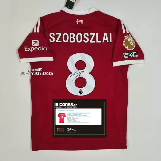Soboslai Signed Jersey 2526 Liverpool Home Football Uniform Player/Fan Edition Signed Collection