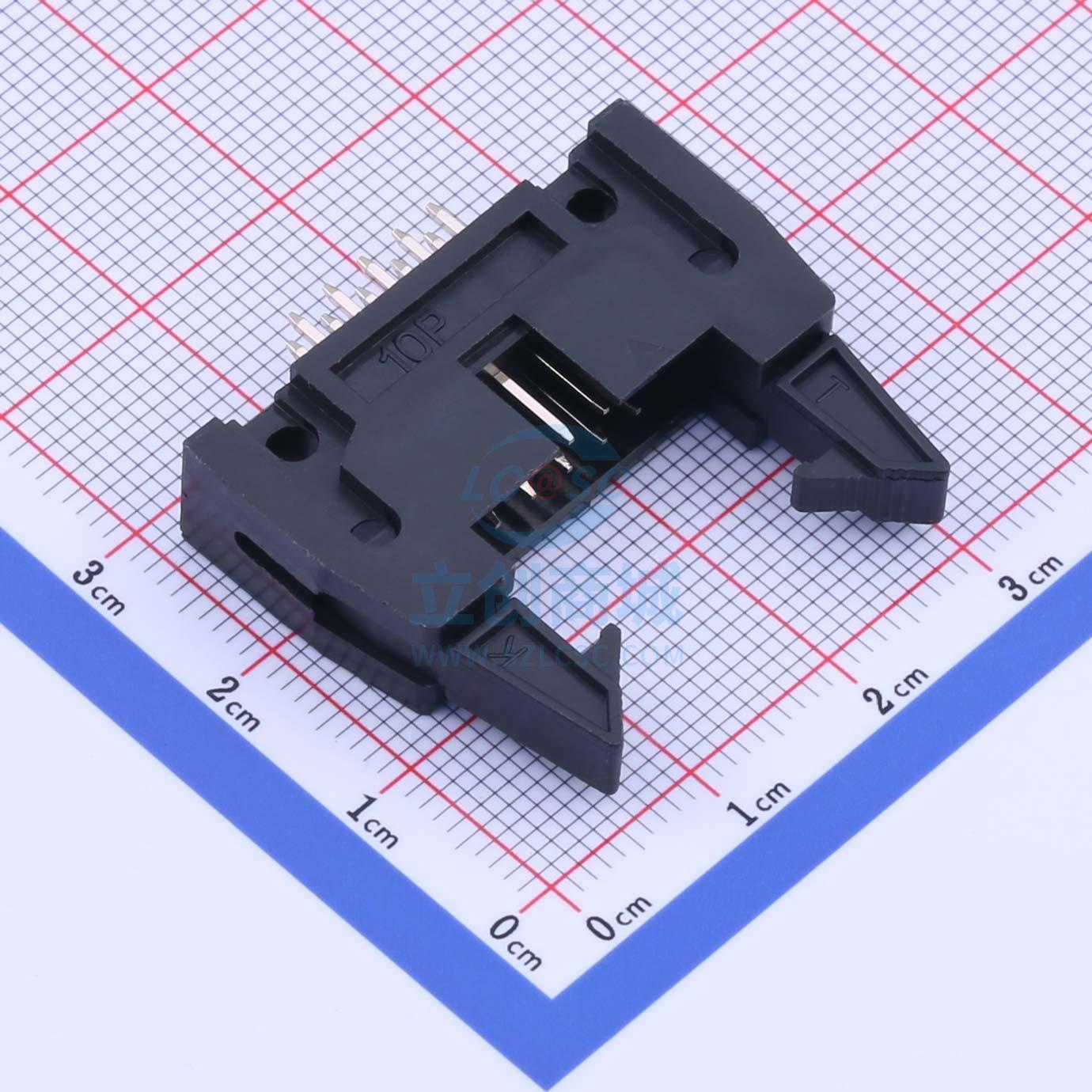 IDC连接器(牛角/简牛) X9555WV-2x05A-PTV01 直插,P=2.54mm XKB C