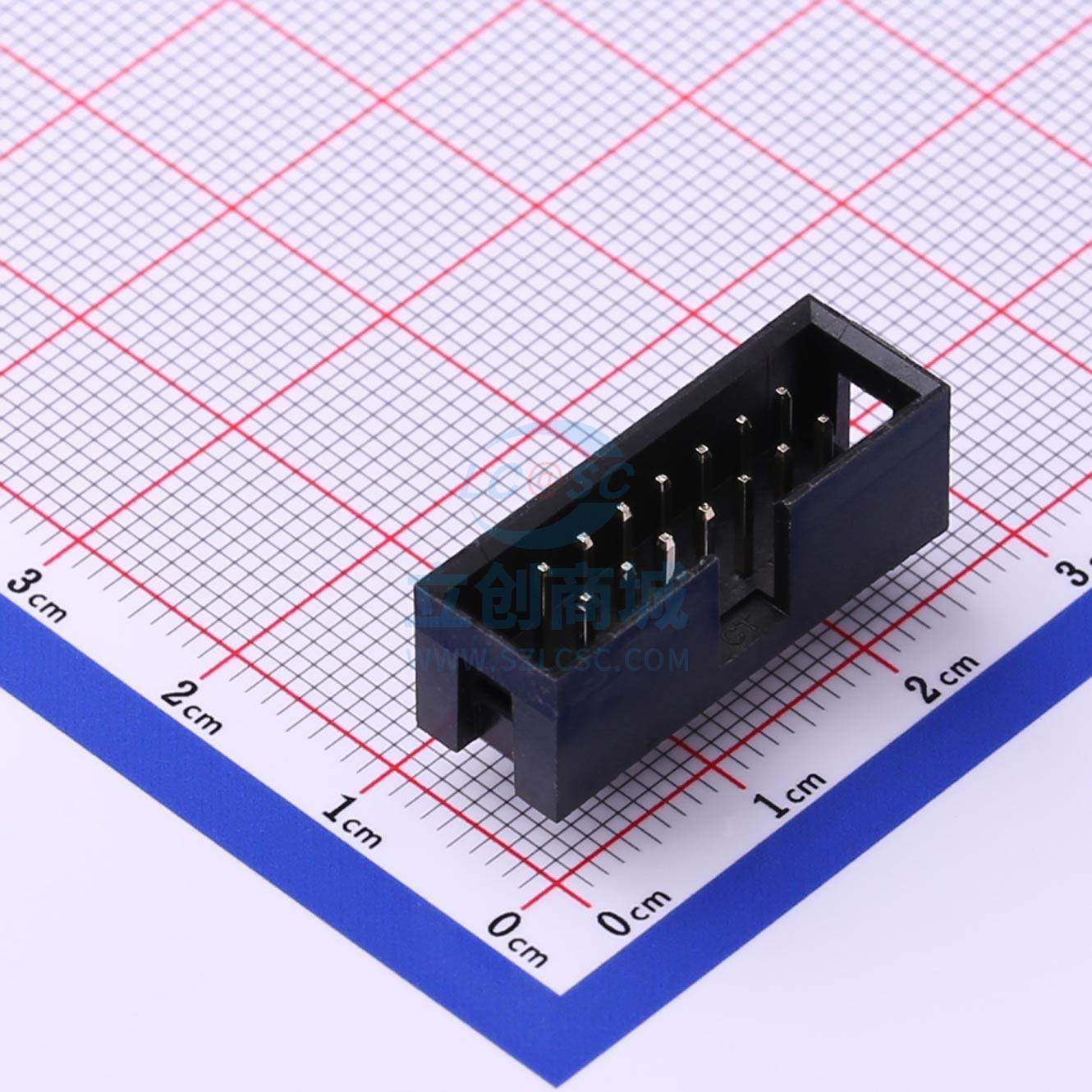 IDC连接器(牛角/简牛) X9555WV-2x07-PTV01 直插,P=2.54mm XKB Co