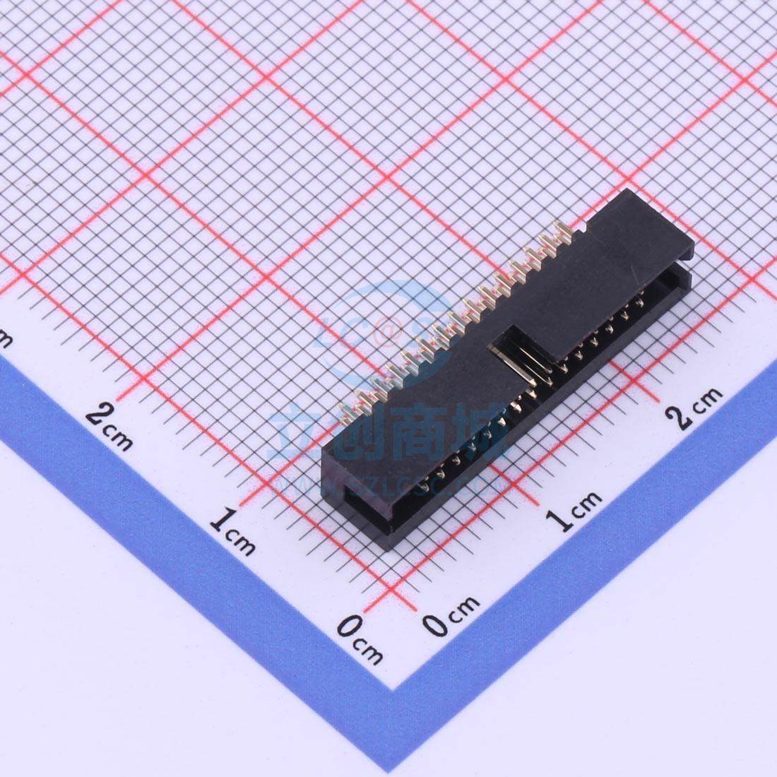 IDC连接器(牛角/简牛) X1270WV-2x15B-6TV01 直插,P=1.27mm XKB C