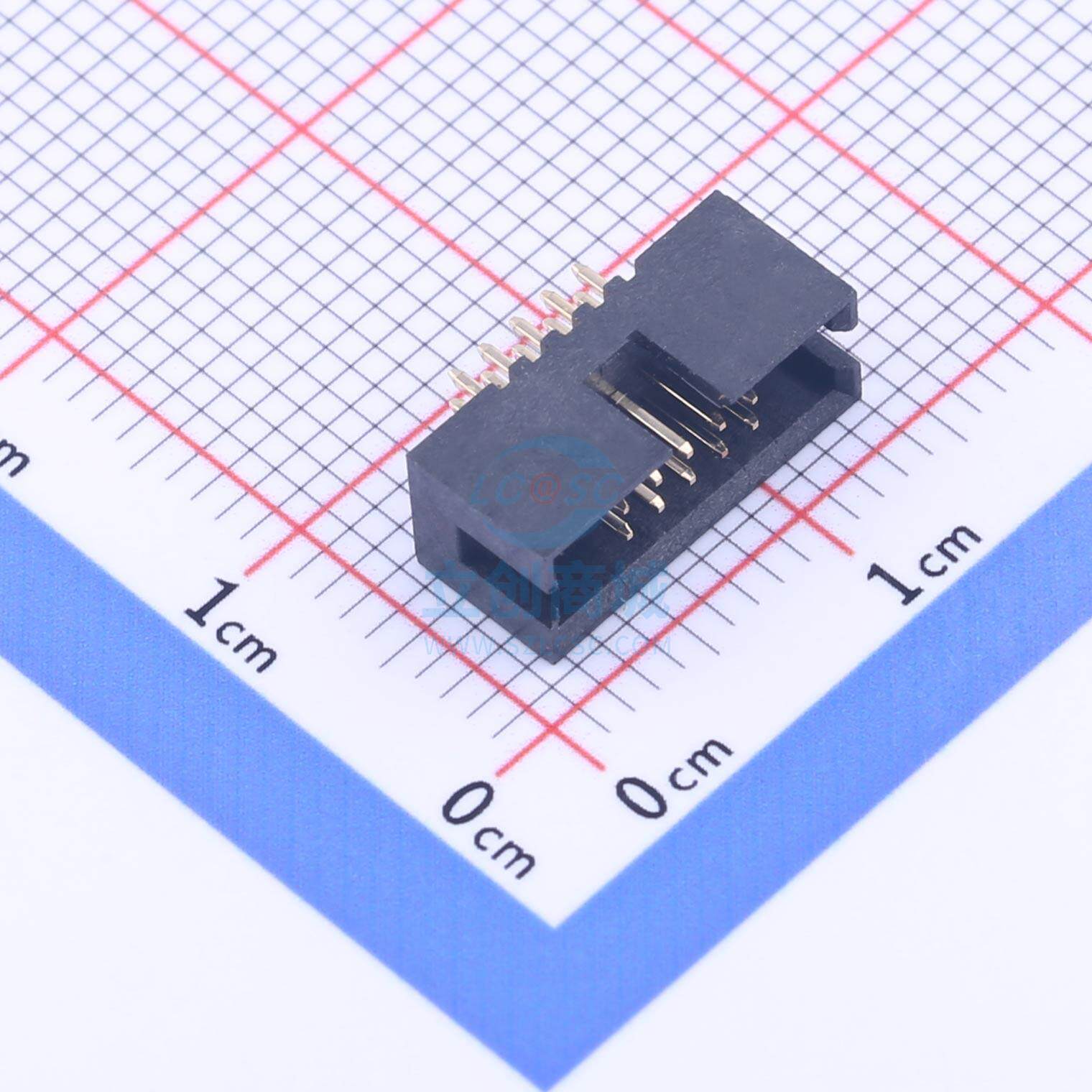 IDC连接器(牛角/简牛) X1270WV-2x05B-6TV01 直插,P=1.27mm XKB C