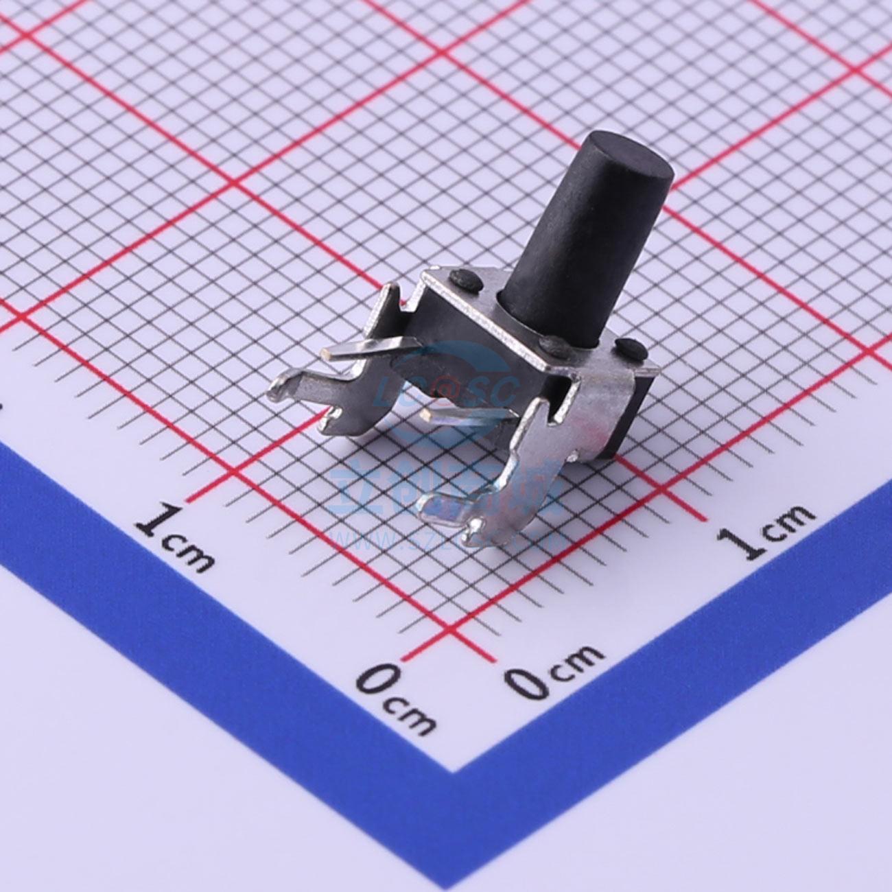 轻触开关 TS-1093A-A13B3-D2 插件,6x6x10mm Yuandi(元迪)