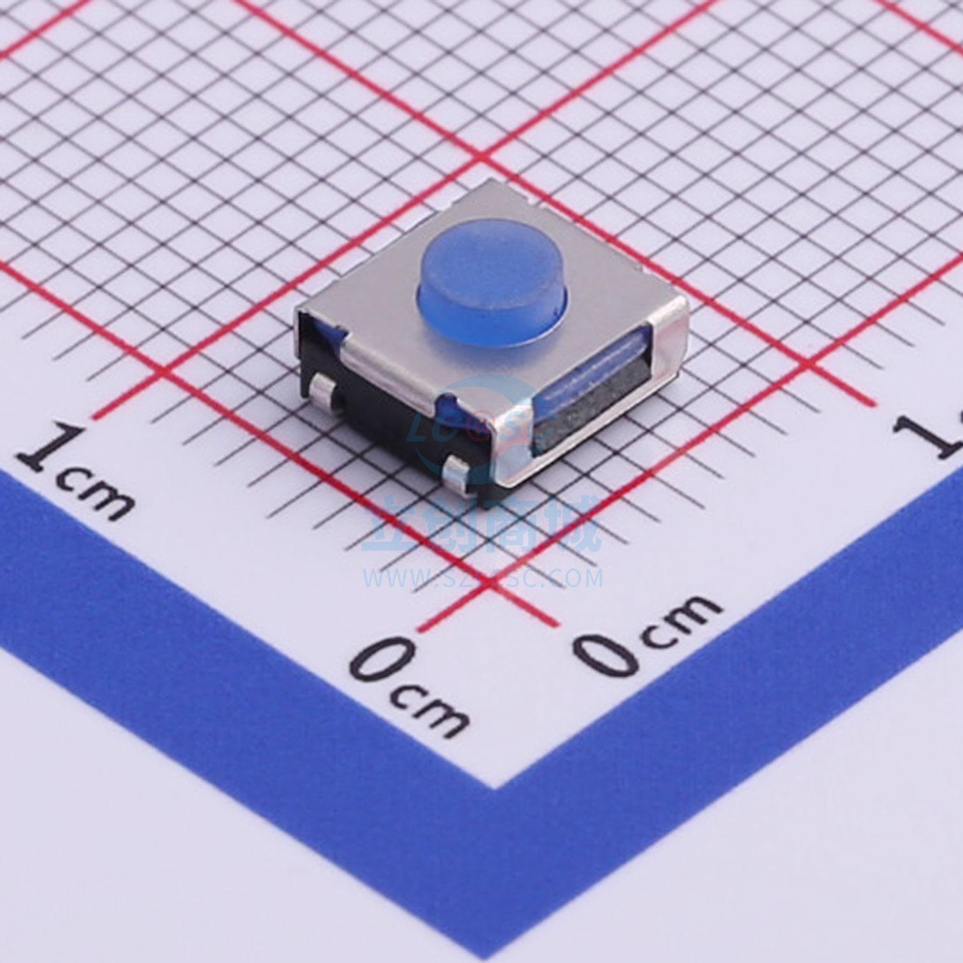 轻触开关 TS-1047-A2B3-D2 SMD,6.2x6.3x3.5mm Yuandi(元迪)
