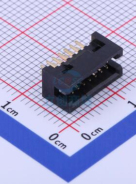 IDC连接器(牛角/简牛) 3131-14SG0BK00T1 直插,P=1.27mm Wcon(维