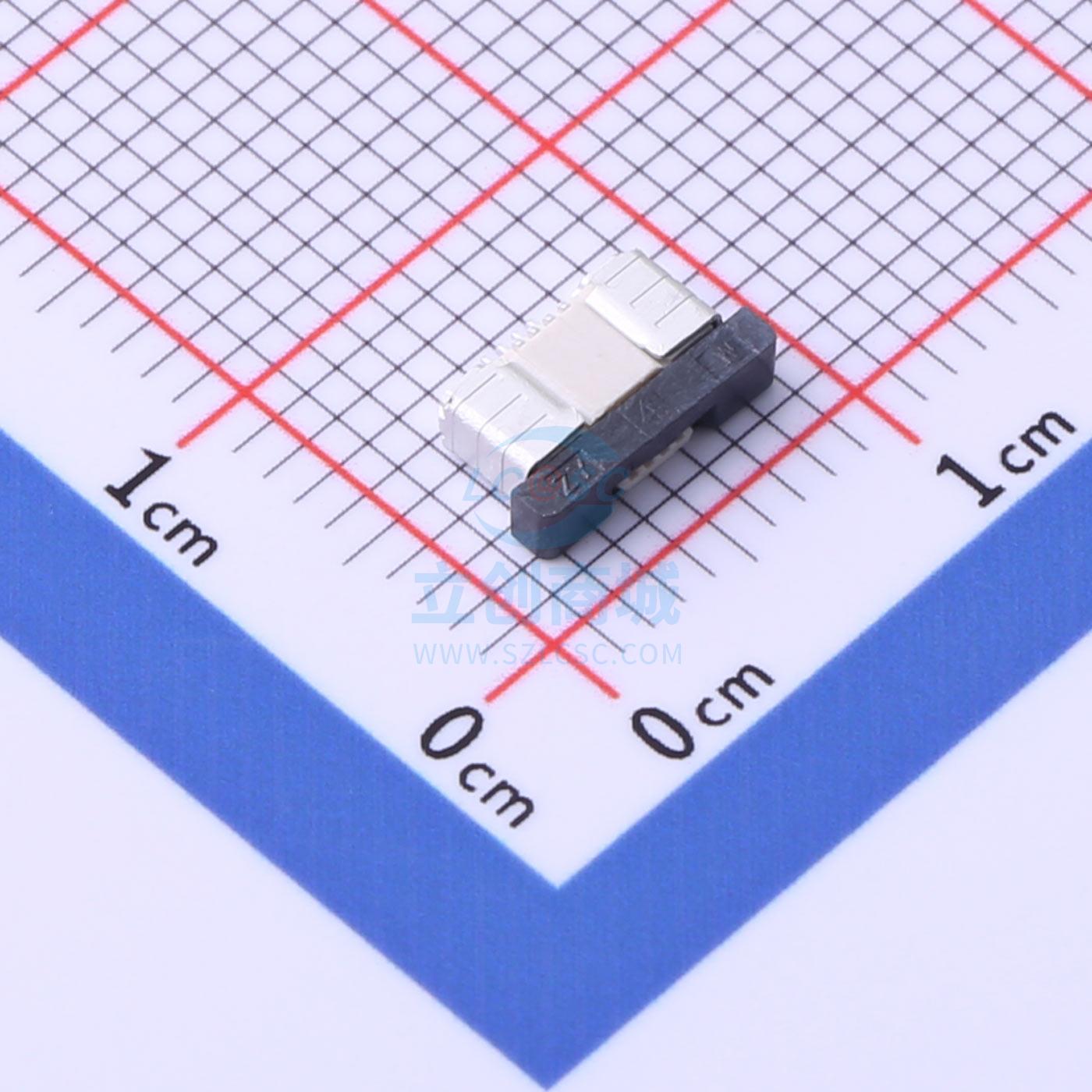 FFC/FPC连接器 AFC07-S04FCA-00 SMD,P=0.5mm JS(钜硕电子)
