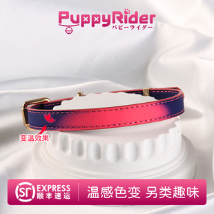 PUPPYRIDER温感变色项圈m脖环puppy小狗日记手作定制原宿风choker