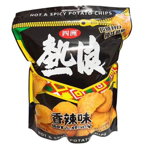 香辣味薯片休闲膨化食品