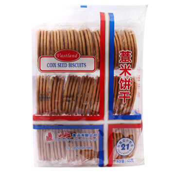 香港大地薏米饼干420g21小包韧性饼粗粮代餐饼干 2包起包邮