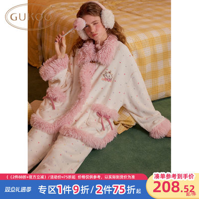 Gukoo/果壳睡衣冬季毛绒