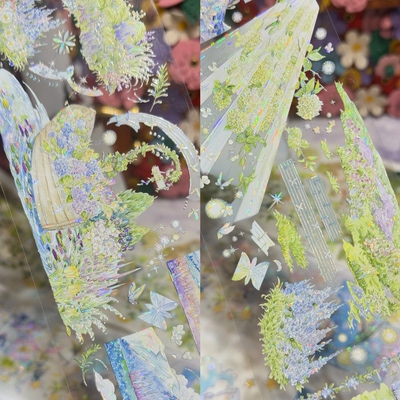 说出愿望吧分装手账胶带去有风的地方山野寄春季山林草木流麻咕卡