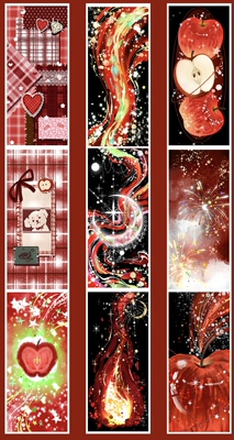 Belongtoyou分装手账胶带辞夜空灵焰火灼春大背景流麻咕卡背卡