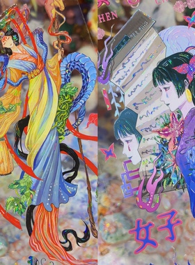 昨日逢春分装胶带欲念化鬼人物中式恐怖流麻咕卡背卡