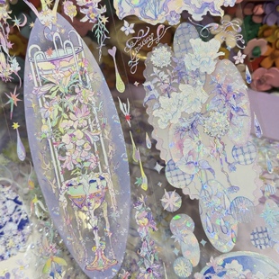 XXstudio分装手账胶带秘境纸生花候鸟悖论期流麻咕卡背卡背景系