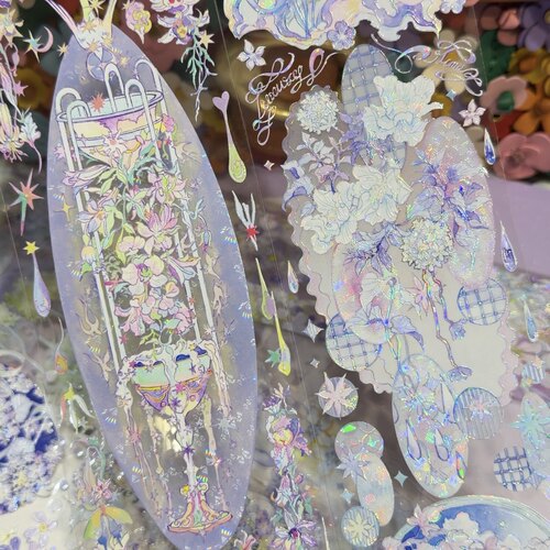 XXstudio分装手账胶带秘境纸生花候鸟悖论期流麻咕卡背卡背景系