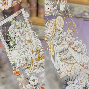 魔法堂分装胶带炽化烟人物款米粥太太原创款流麻咕卡手账拼贴